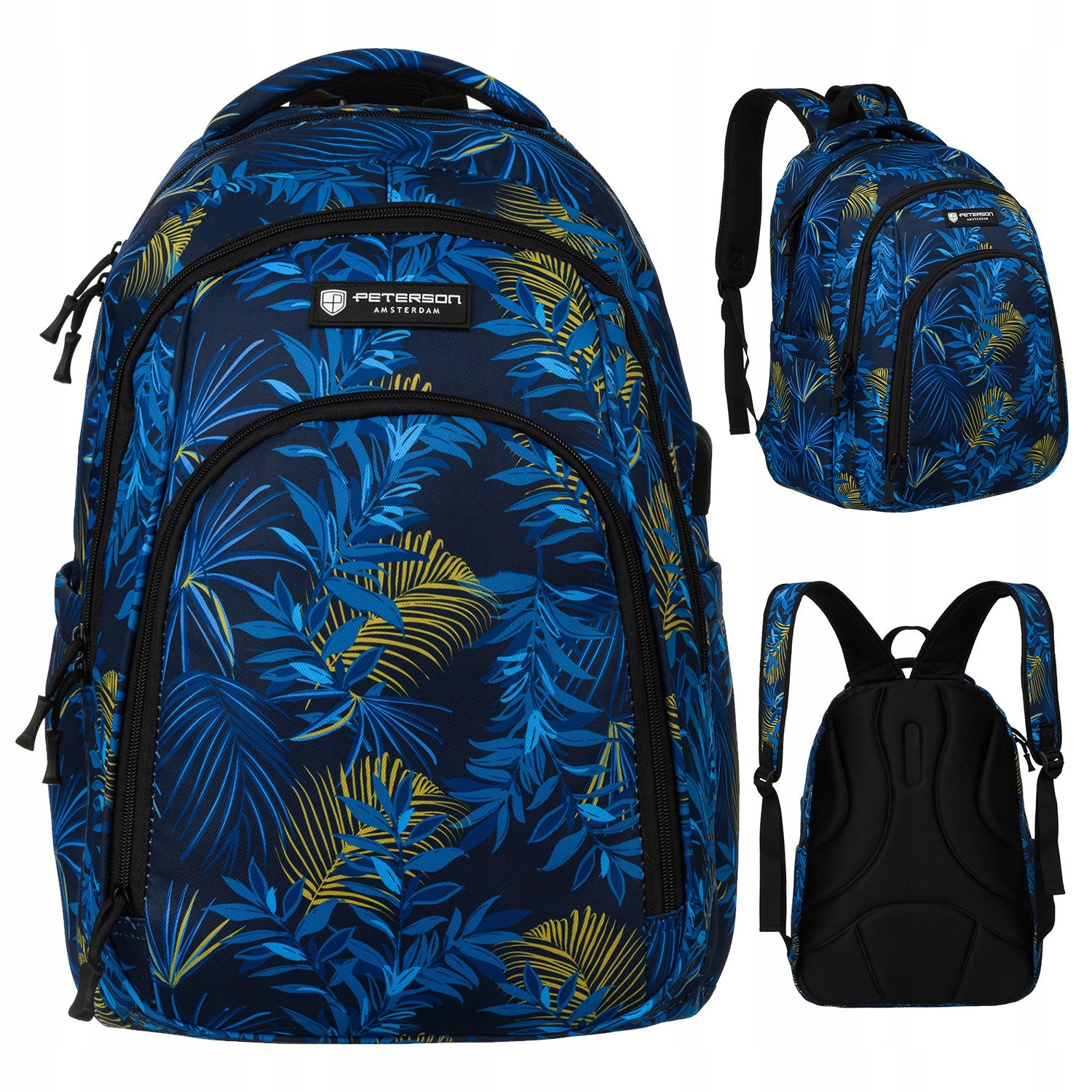School backpack city sports satchel light roomy A4 PETERSON Packaging status original