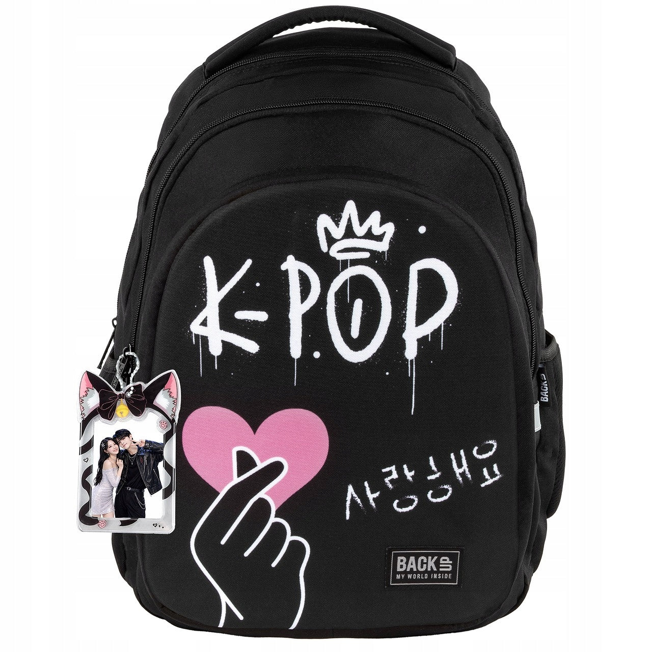 School backpack double-sided panel 3 patterns in 1 for girls K-pop vibe BackUp Brand Back Up