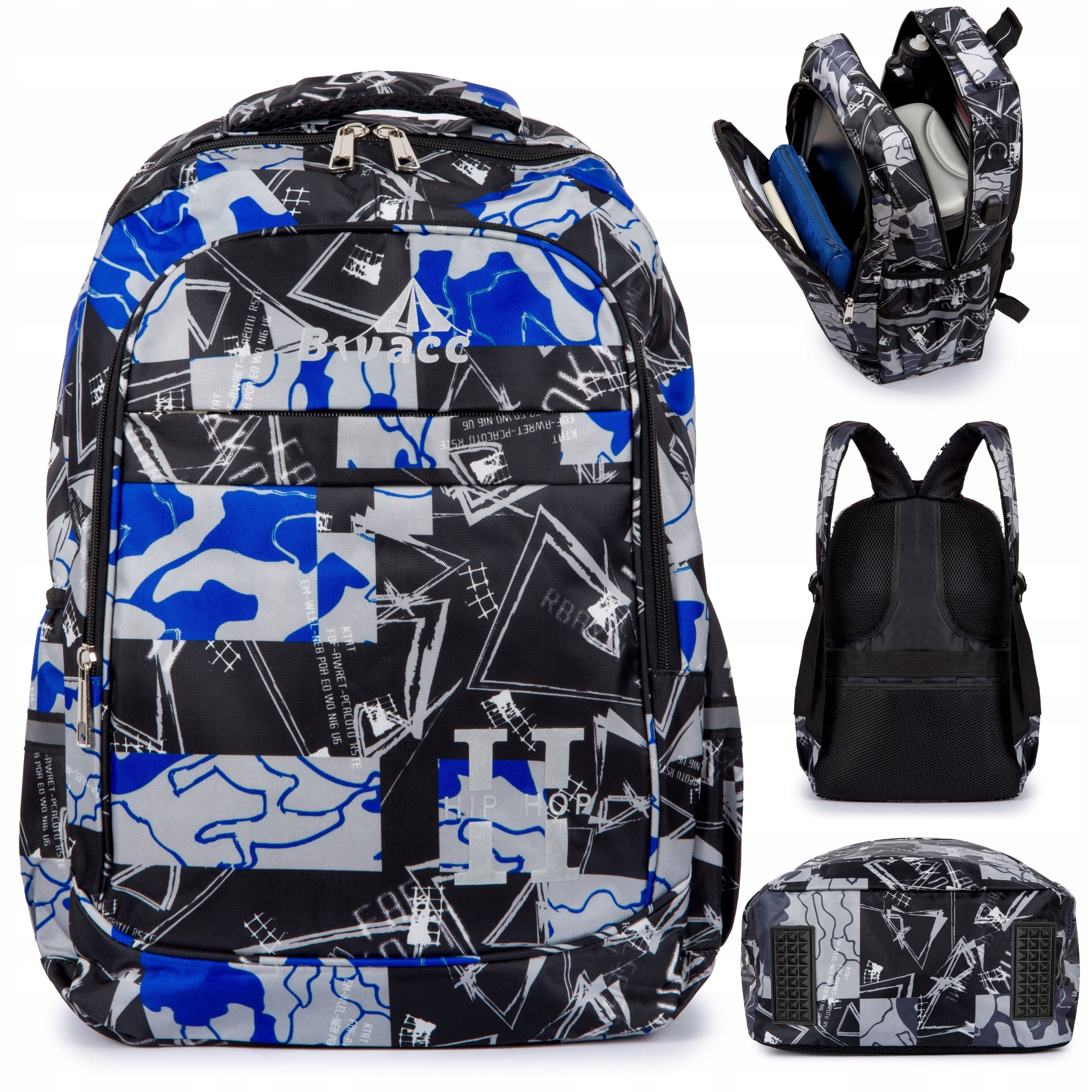 School backpack fashionable urban modern sports urban style reinforced XXL
