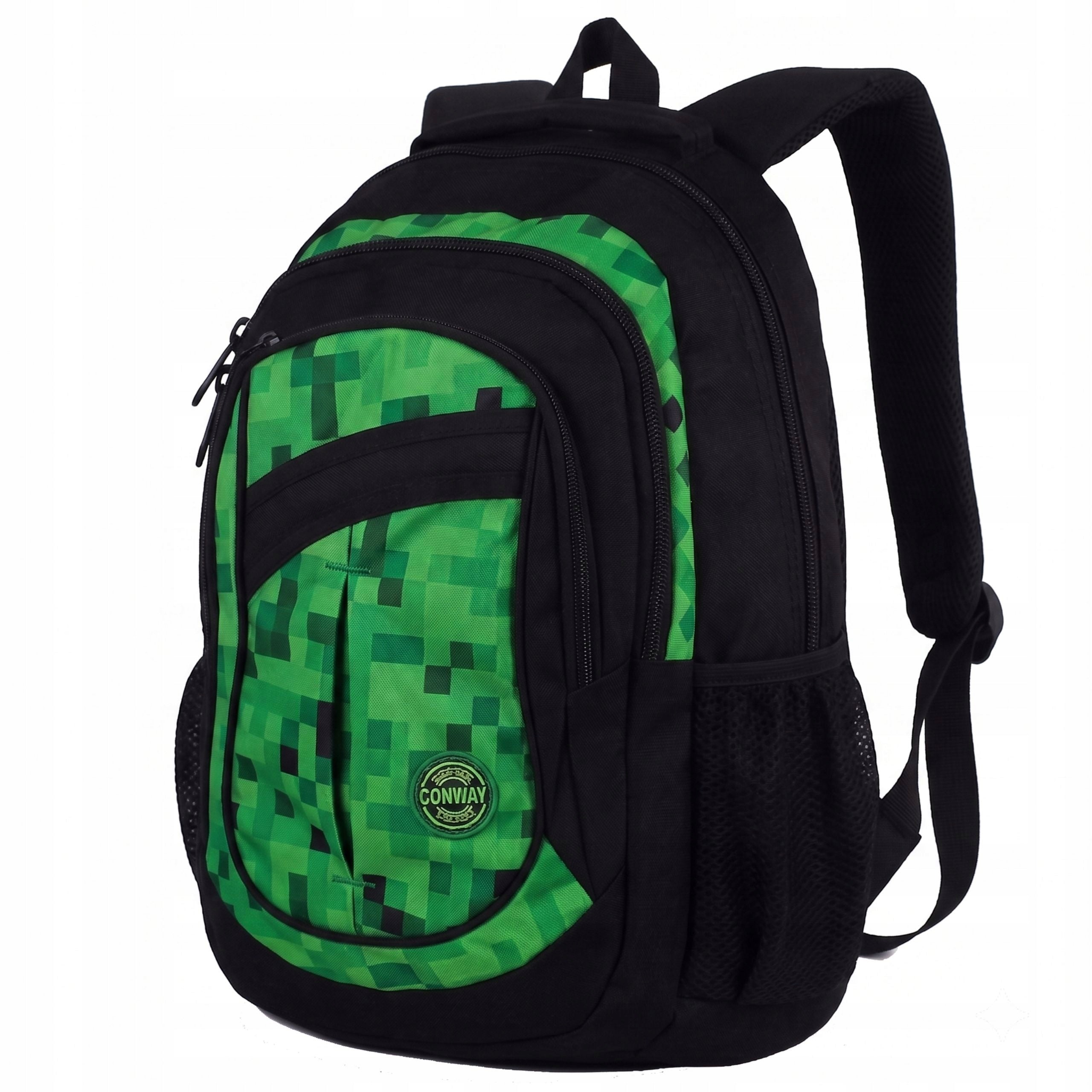 School backpack for boy craft pixel blocks 25L Polish product mainkraft