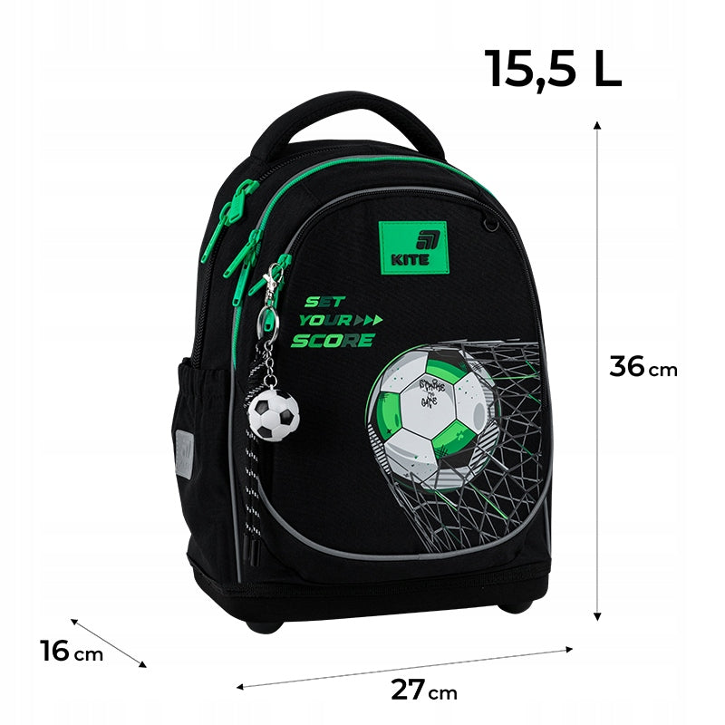 School backpack for boy football orthopedic set on legs Kite Manufacturer code K26-724S-3