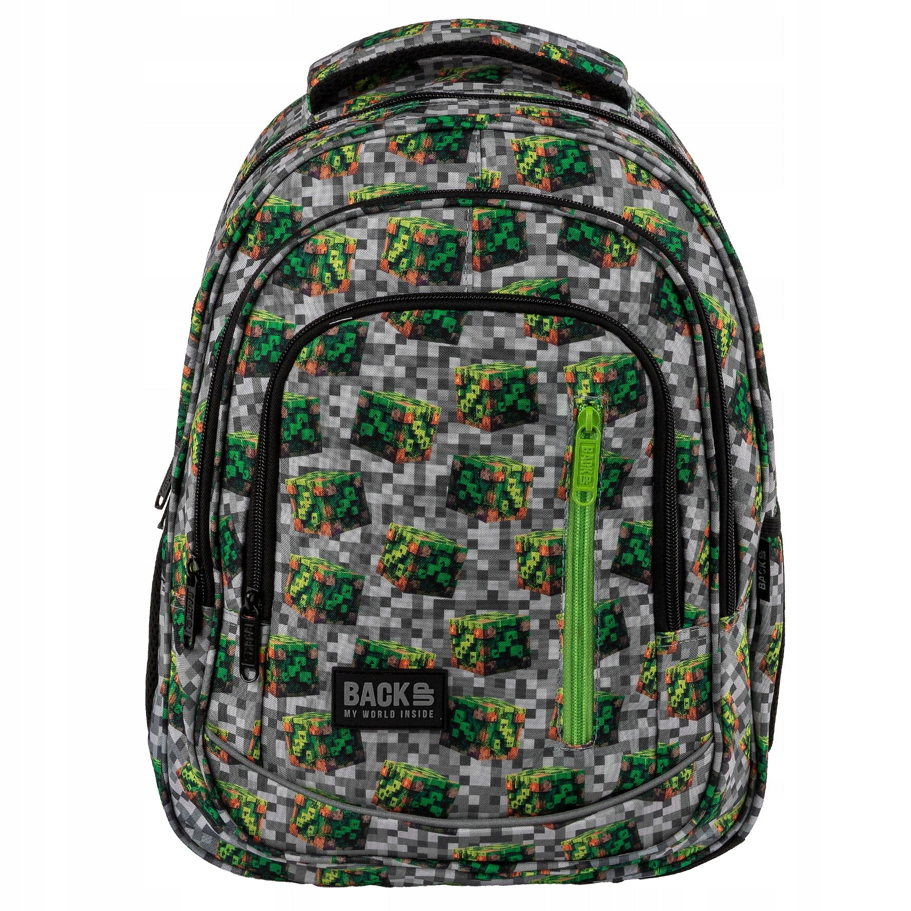 School backpack for boy kl 1-2 BackUP PIXEL BLOCKS for MINECRAFT fan Manufacturer code PLB8G78 zestaw