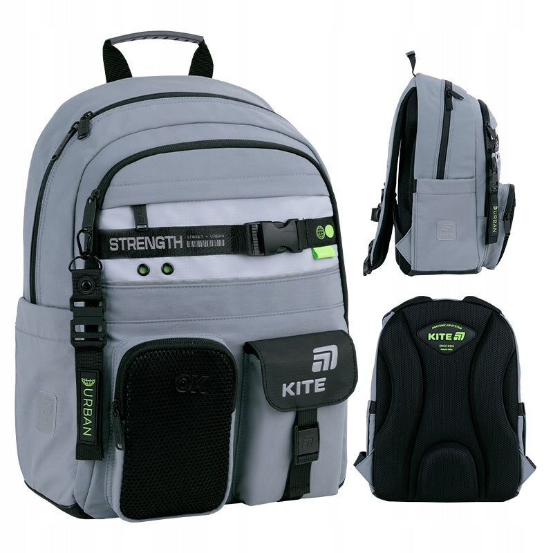 School backpack for boys 6-12 years old with reflectors class 1-6 Kite