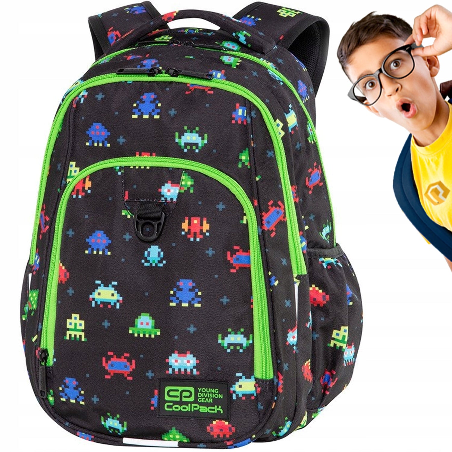 School backpack for boys CoolPack Pixels