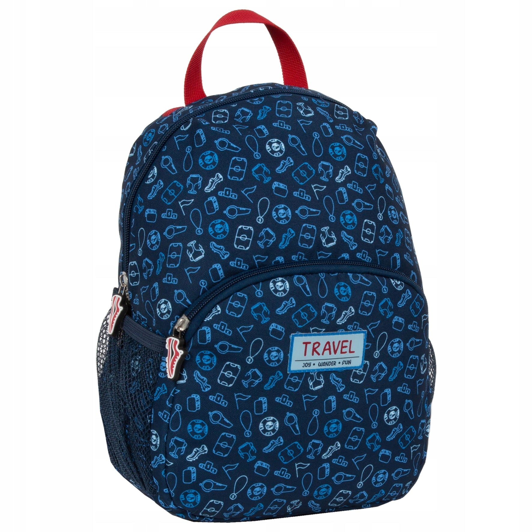 School backpack for boys Derform multicolor football