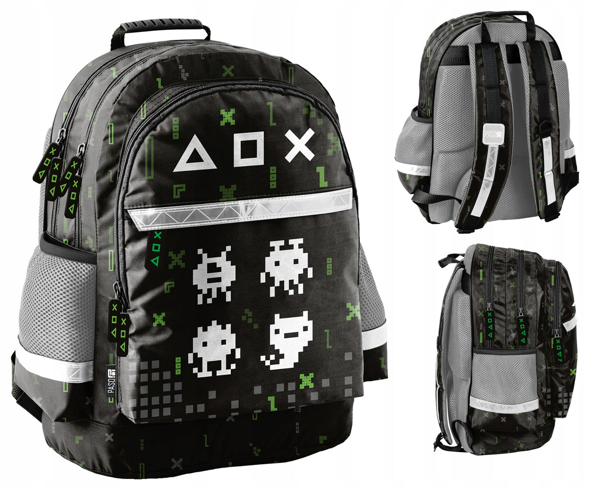 School backpack for boys Gaming 1-3 class black Brand Paso