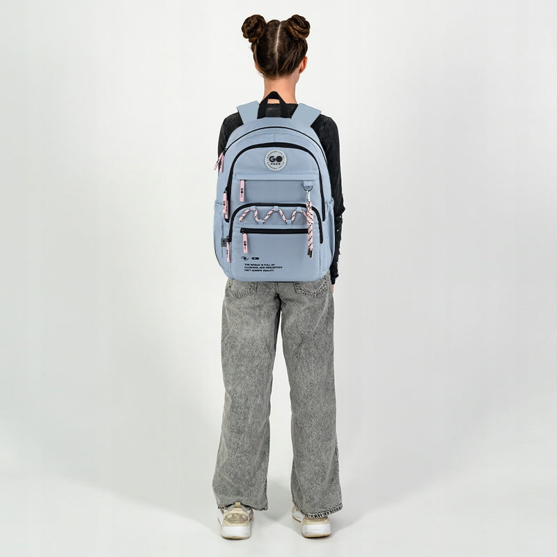 School backpack for boys anatomical for teenagers blue GoPack Manufacturer code GO26-121L-2