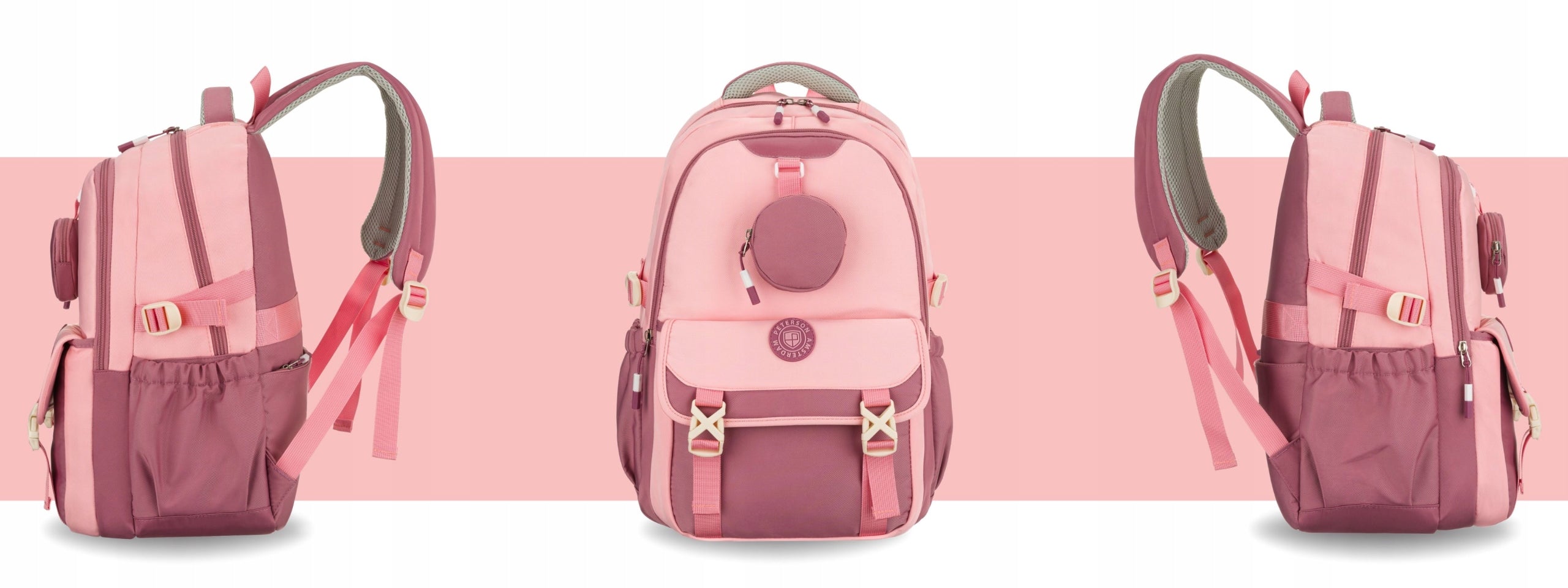 School backpack for children to school youth satchel roomy light Brand Peterson