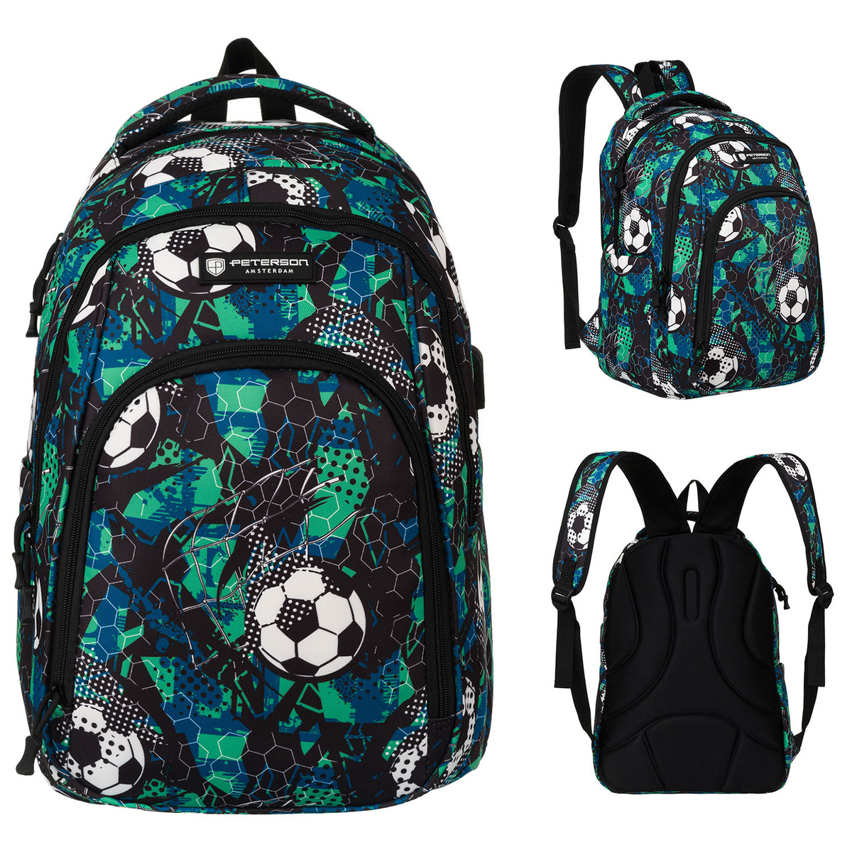 School backpack for children youth sports satchel ball Peterson