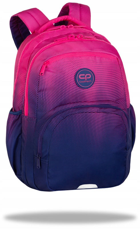 School backpack for classes 4-8 Pick Gradient Frape CoolPack pink navy blue