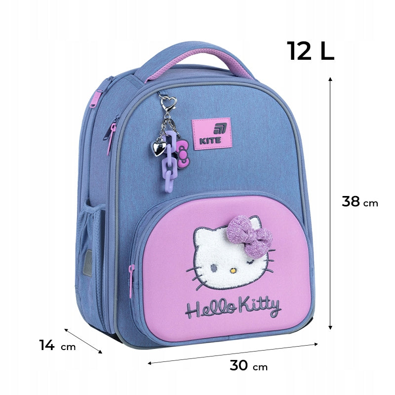 School backpack for girls 6-12 years satchel keychain Hello Kitty Kite Manufacturer code HK26-556M