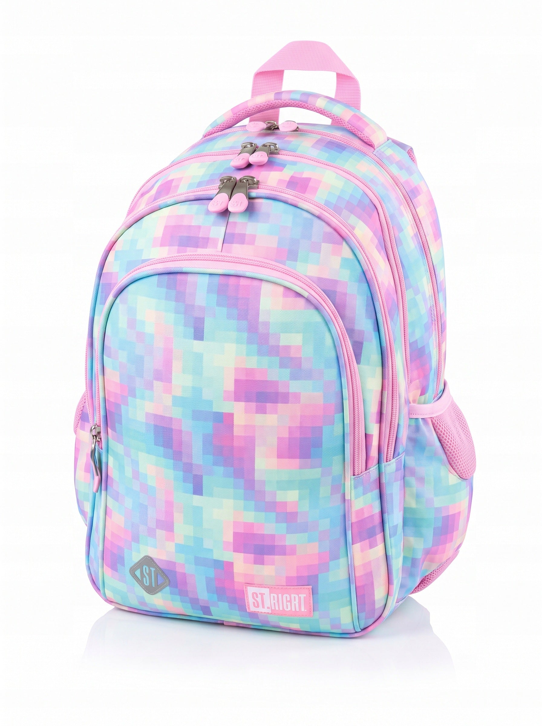School backpack for girls St.Right PASTEL PIXELS