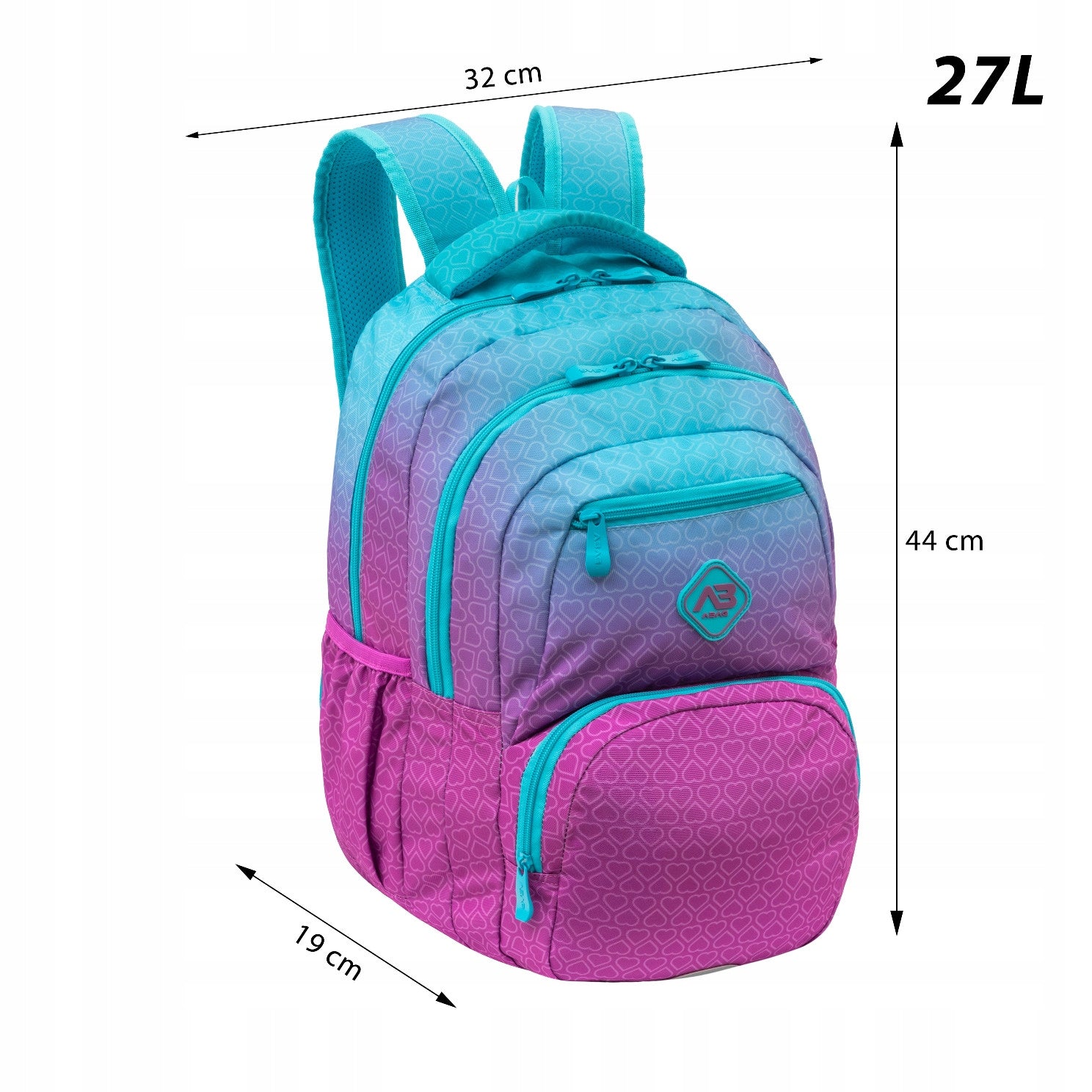 School backpack for girls astrabag HEXAGON MINT OMBRE Manufacturer code 502026034
