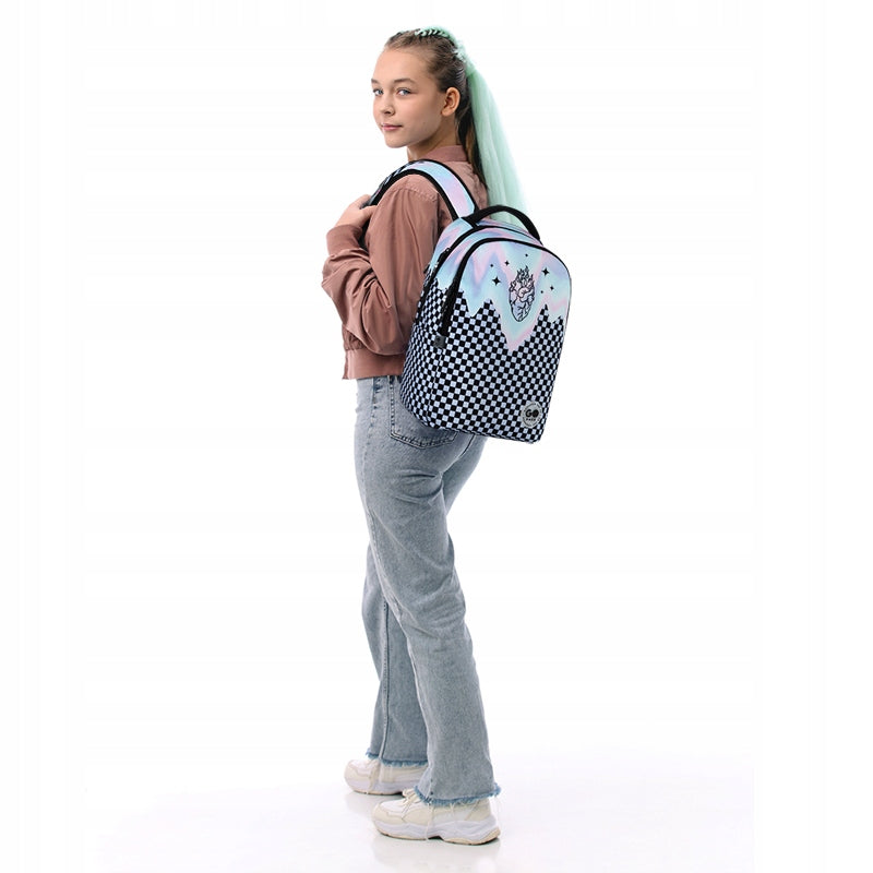 School backpack for girls from 9 years two-chamber GoPack Packaging status original
