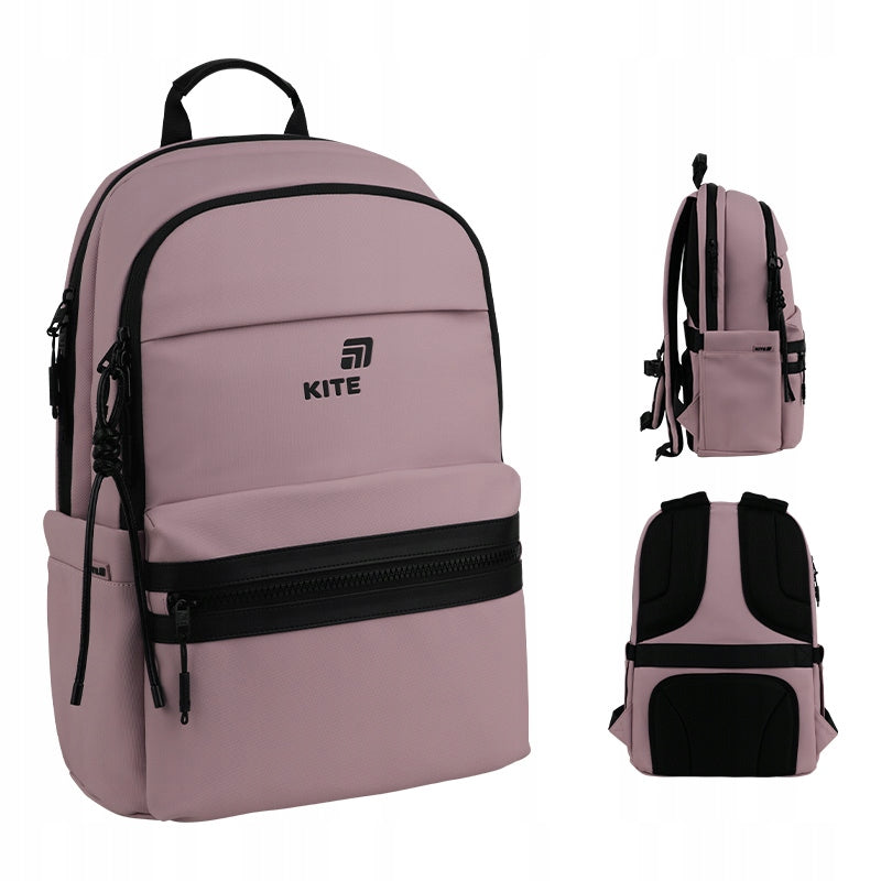 School backpack for girls pink A4 city backpack Kite
