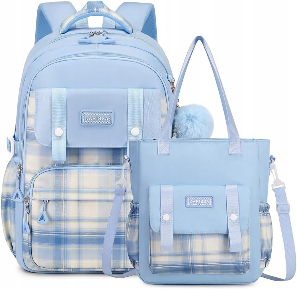 School backpack for girls, teenagers, large backpack set