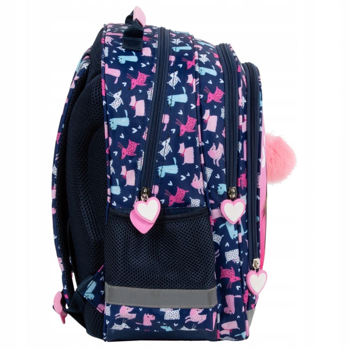 School backpack for girls up to grades 1-3 with dog Cleo and Frank 42 Manufacturer code PL15BCF42