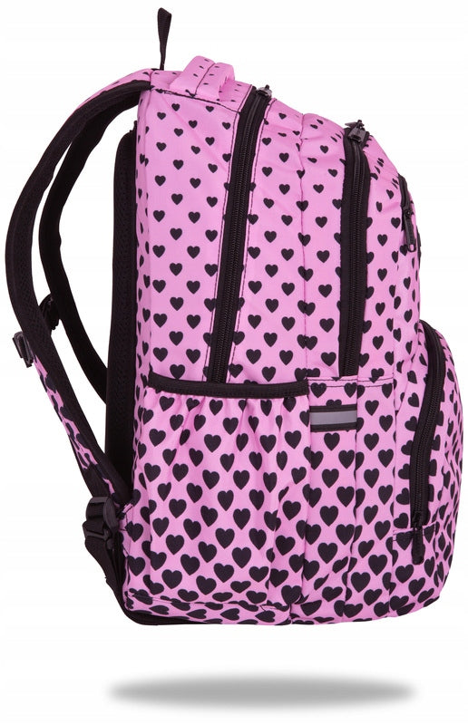 School backpack for grades 4-8 Pick Pink Marshmallow CoolPack hearts in pink Manufacturer code F099893
