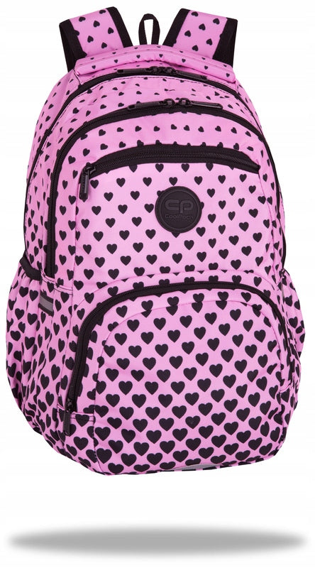 School backpack for grades 4-8 Pick Pink Marshmallow CoolPack hearts in pink