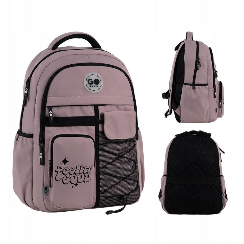 School backpack girls multi-chamber for laptop GoPack