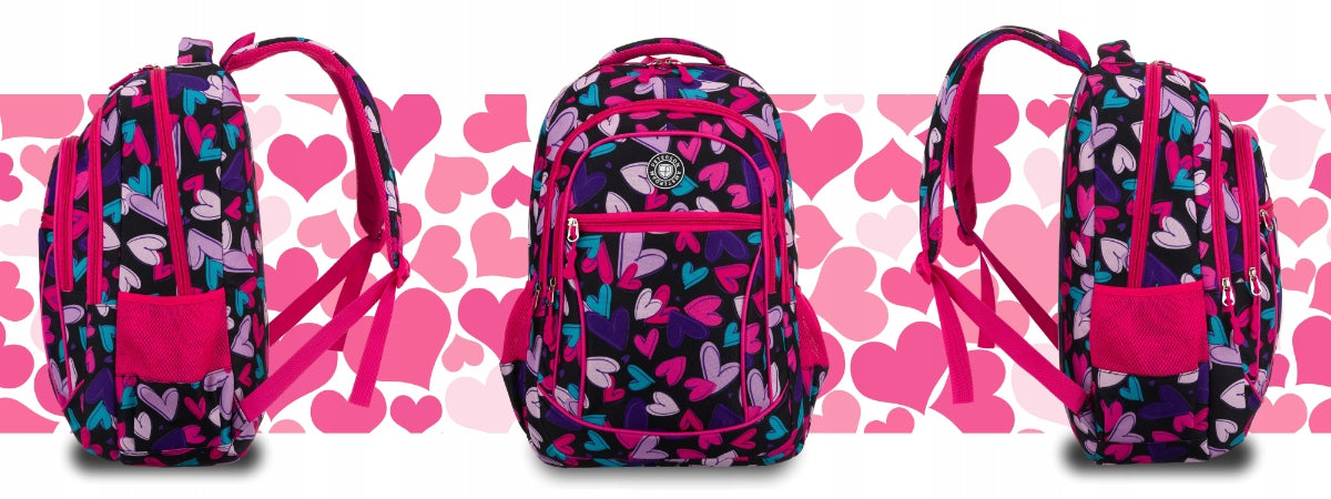 School backpack girls sports satchel roomy for children Peterson Brand Peterson