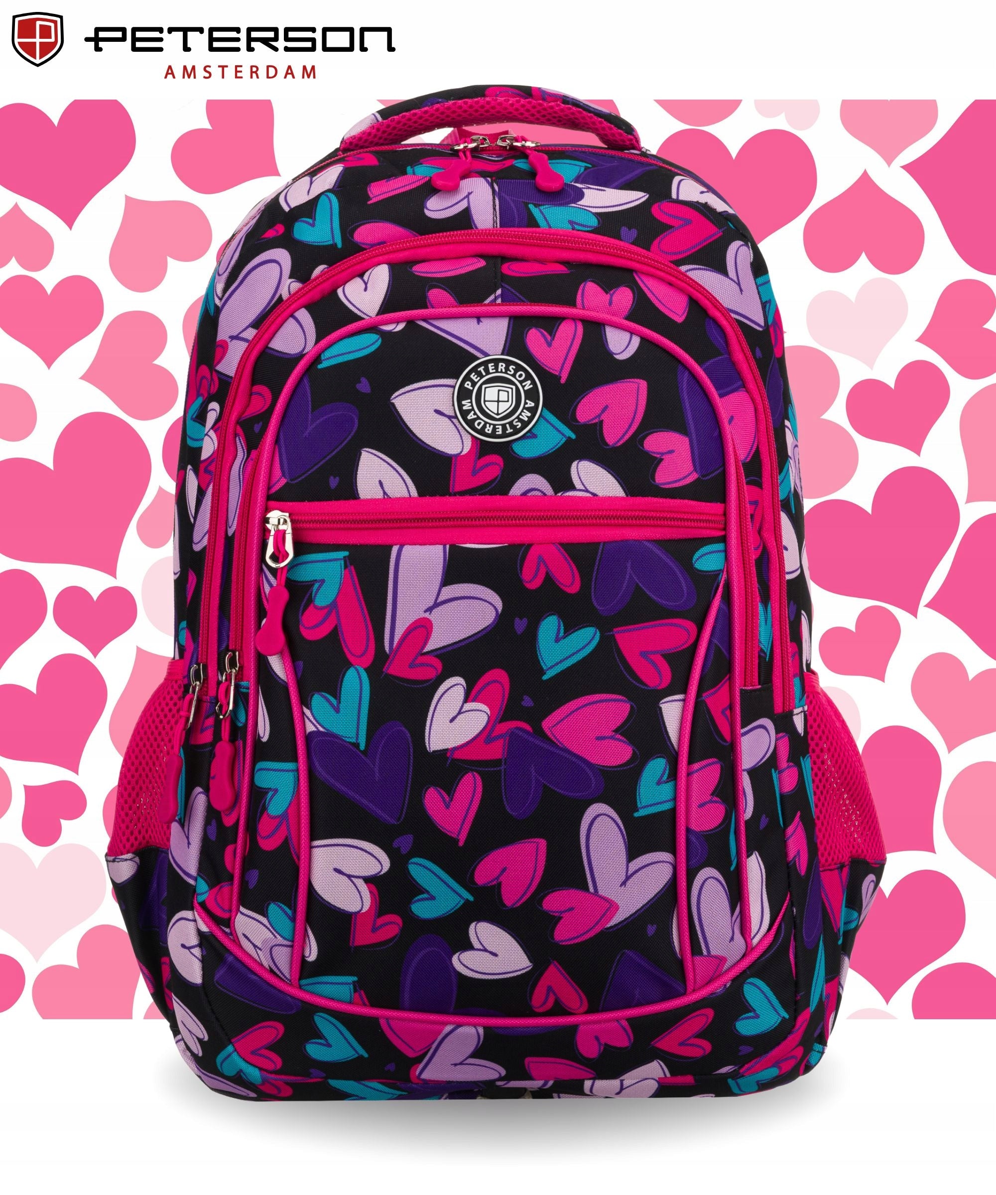 School backpack girls sports satchel roomy for children Peterson Packaging status original