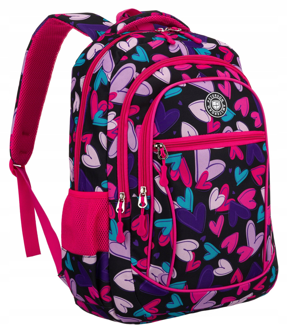 School backpack girls sports satchel roomy for children Peterson