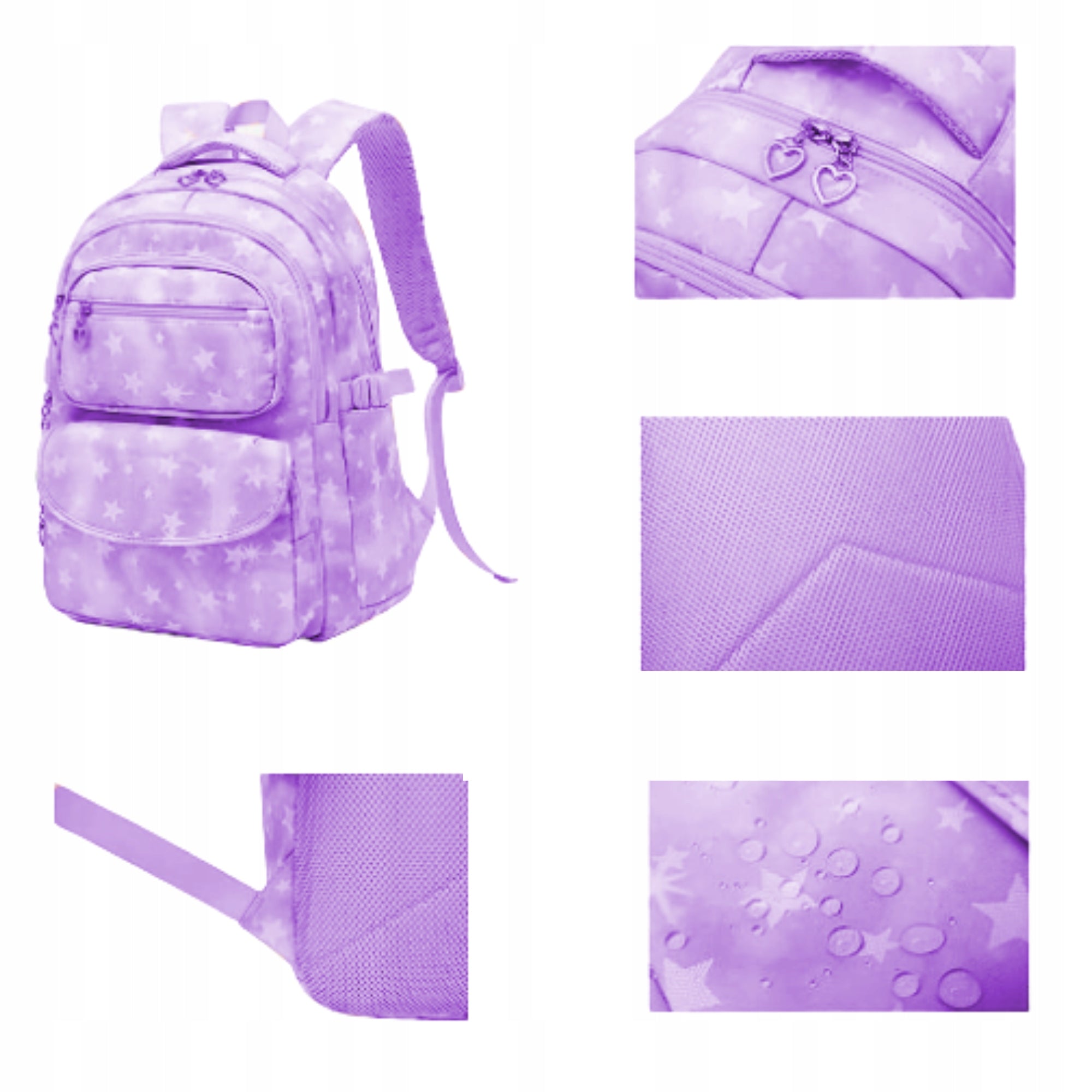 School backpack multi-chamber purple Brand no brand