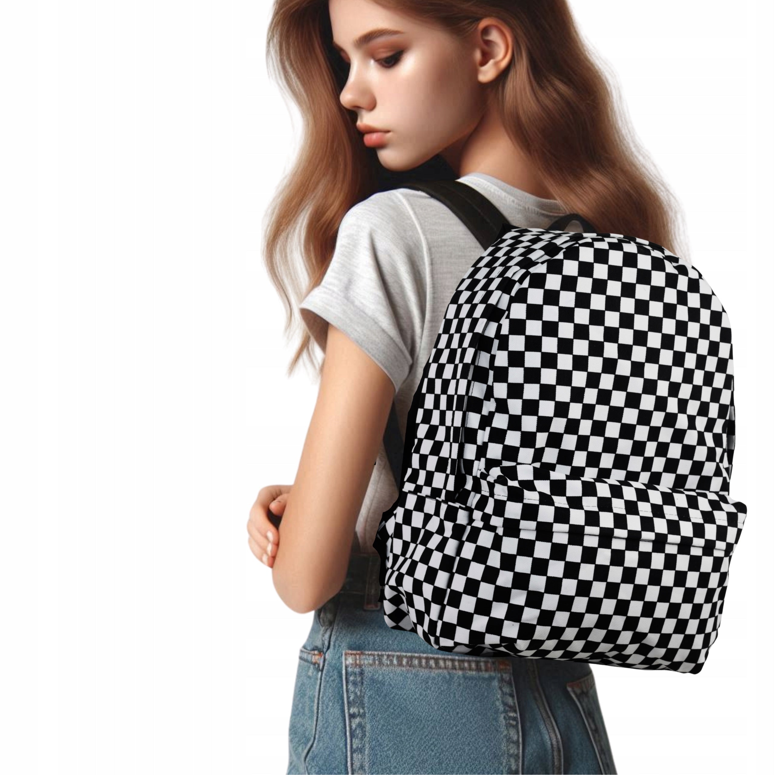 School backpack old school sports phase Polish Product chessboard Convey Packaging status original
