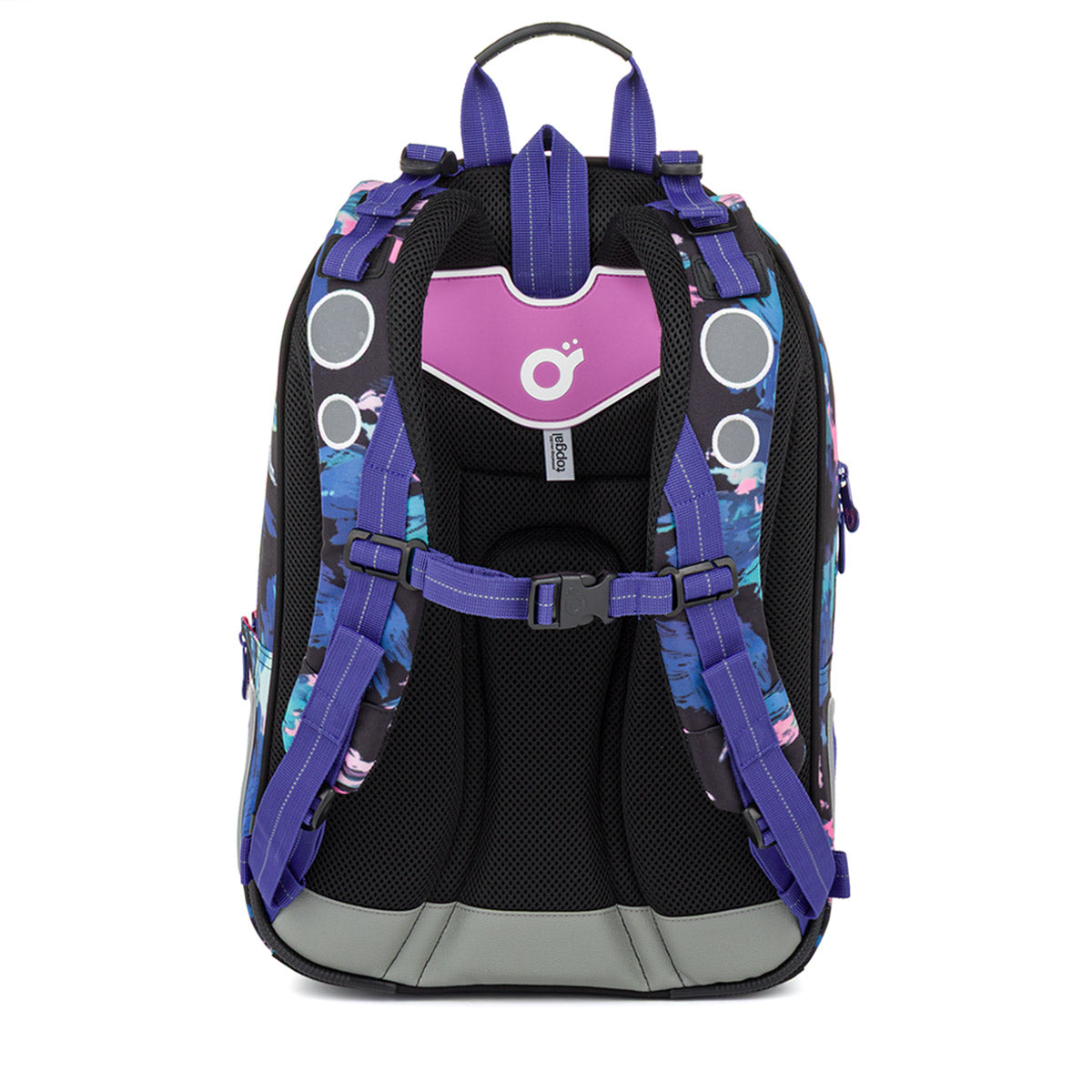 School backpack with blue flowers Topgal CODA 26010 2-5 class Brand Topgal