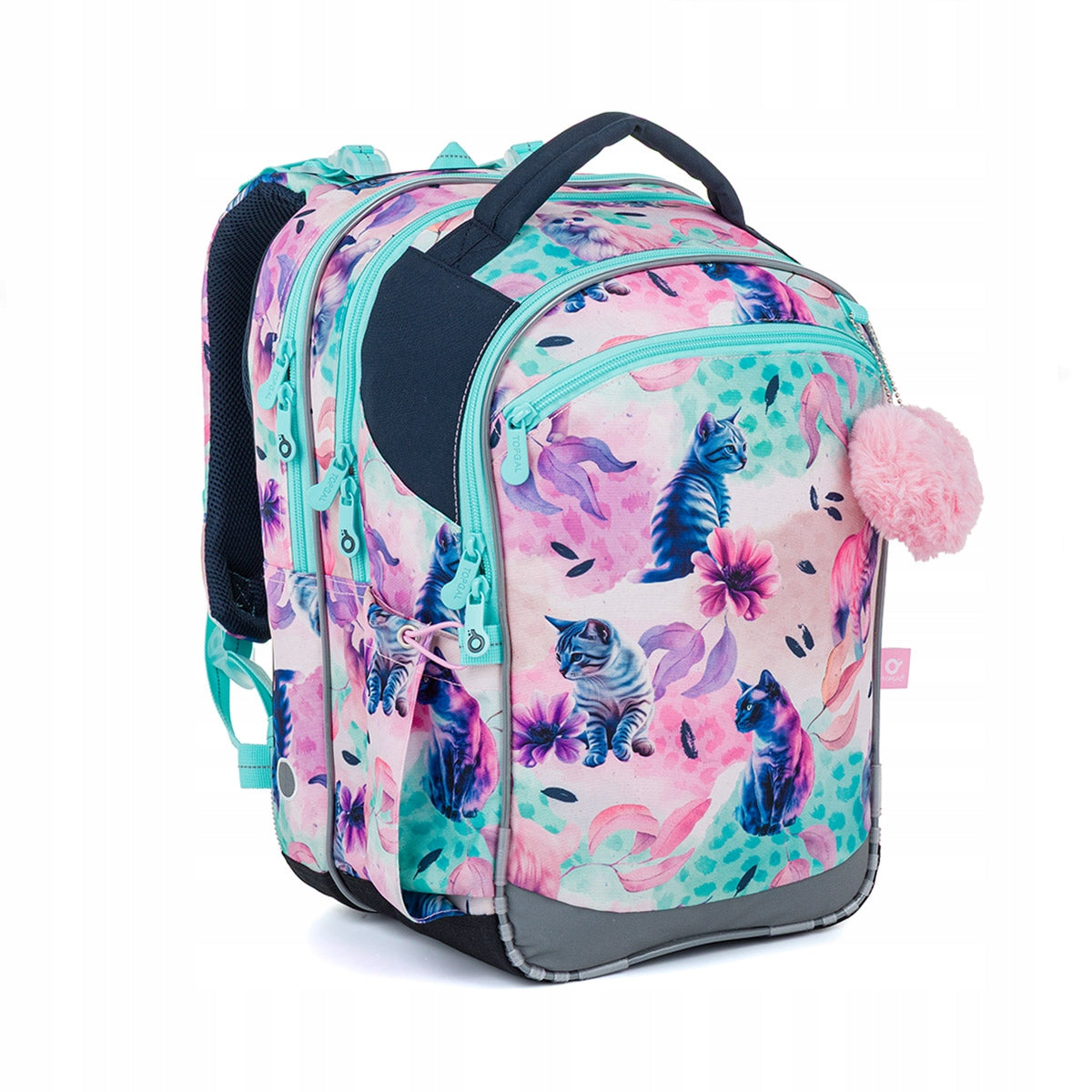 School backpack with cat pattern Topgal COCO 26006 1-4 class