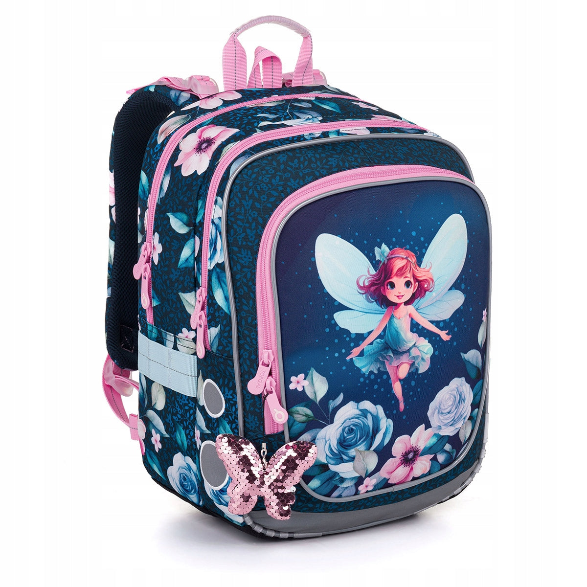 School backpack with fairy Topgal ENDY 25003 1-3 class for girls