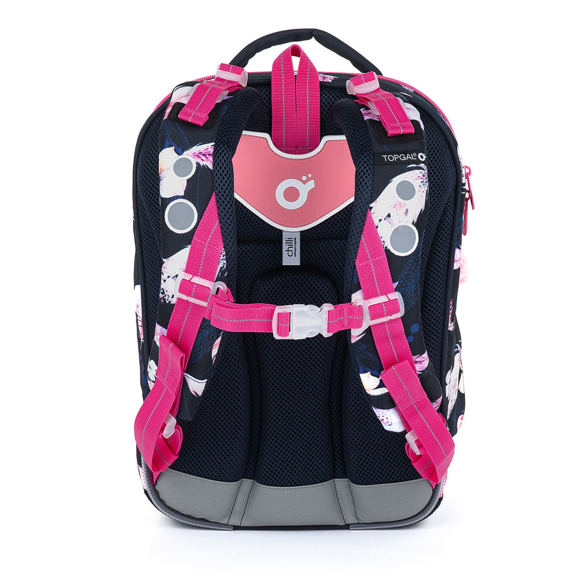 School backpack with feathers Topgal COCO 23006 1-4 class for girls Brand Topgal