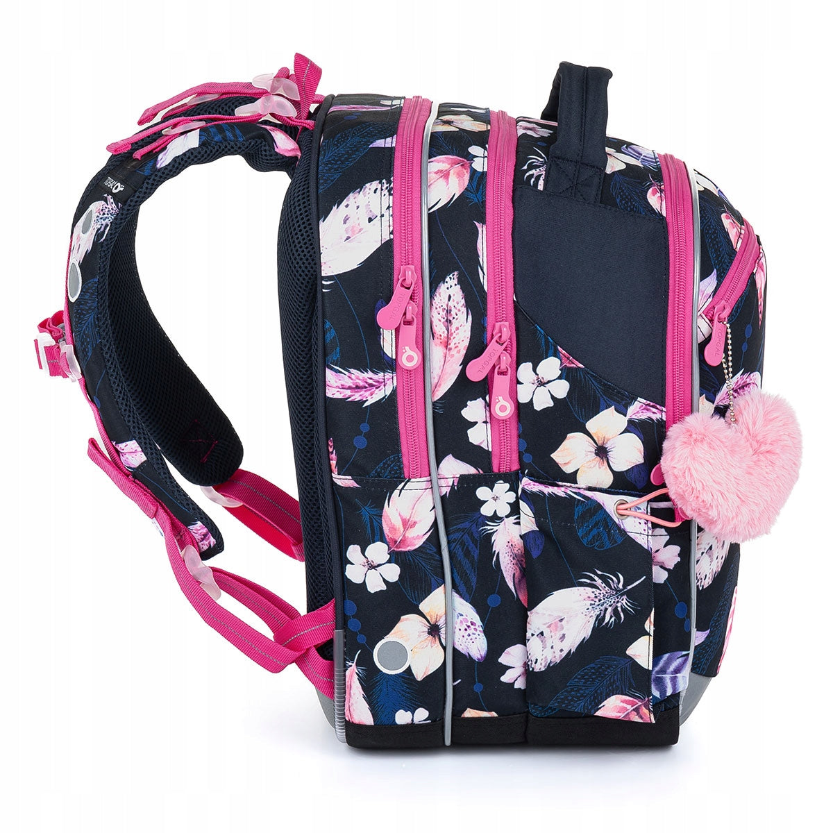 School backpack with feathers Topgal COCO 23006 1-4 class for girls Manufacturer code COCO 23006 G