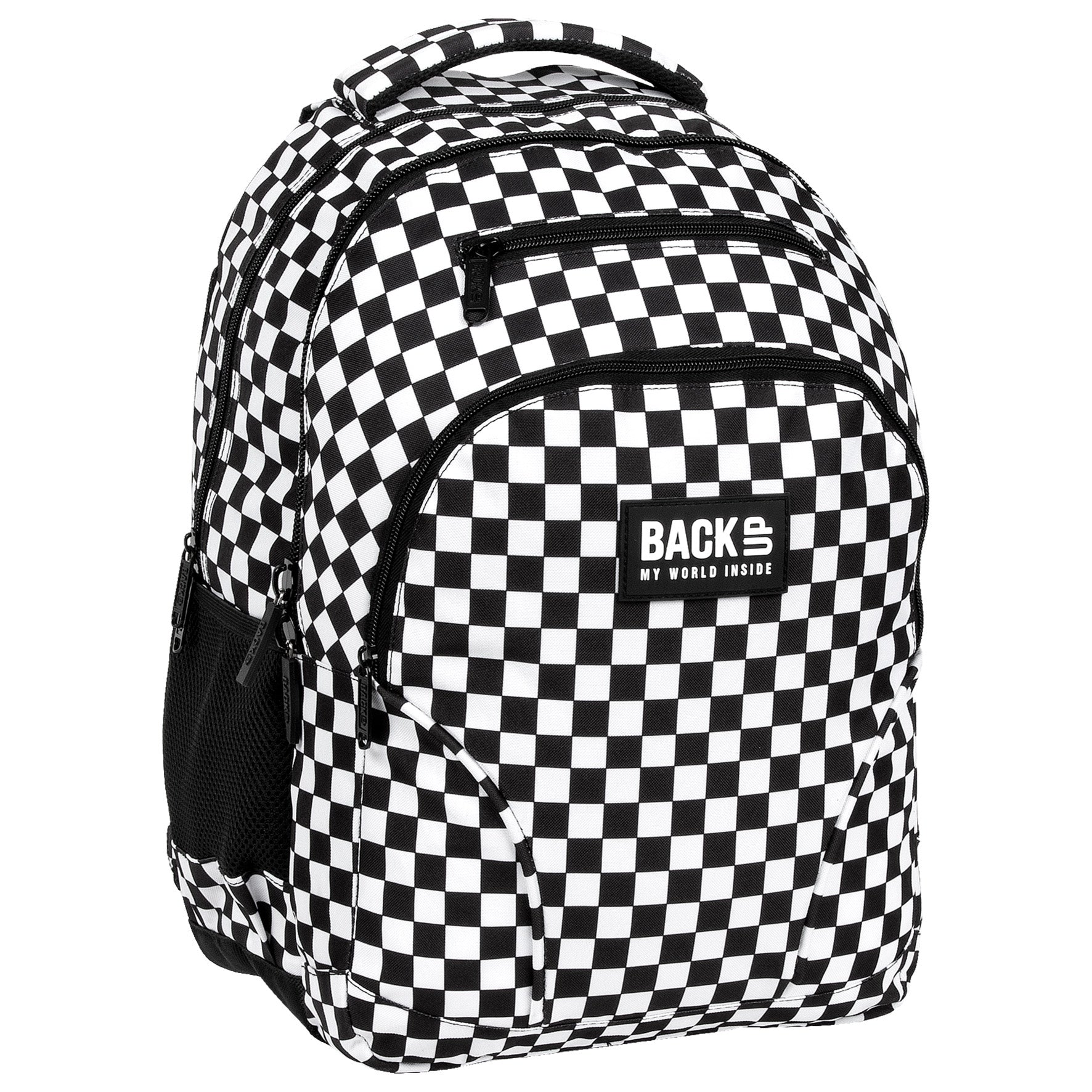 School backpack youth BackUP CHESSBOARD grid ROOMY 30L from 5th grade