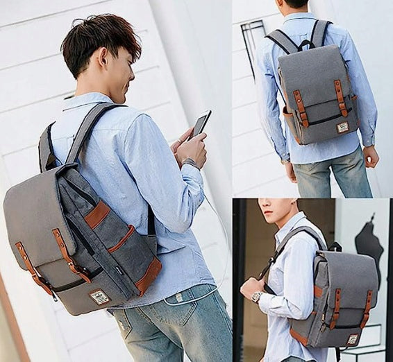School backpack youth bag VINTAGE (D022) Brand K&M