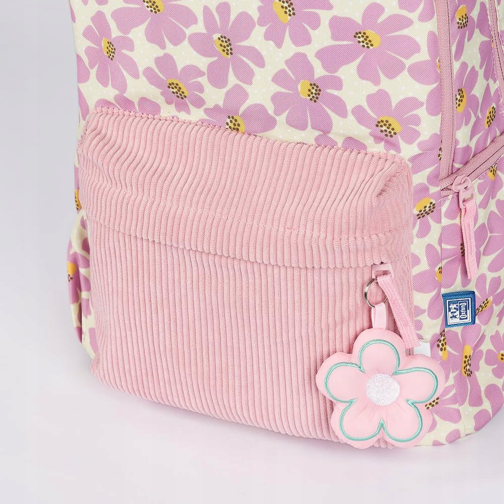 School backpack youth pink flowers 26l Bloom OXFORD Brand Oxford