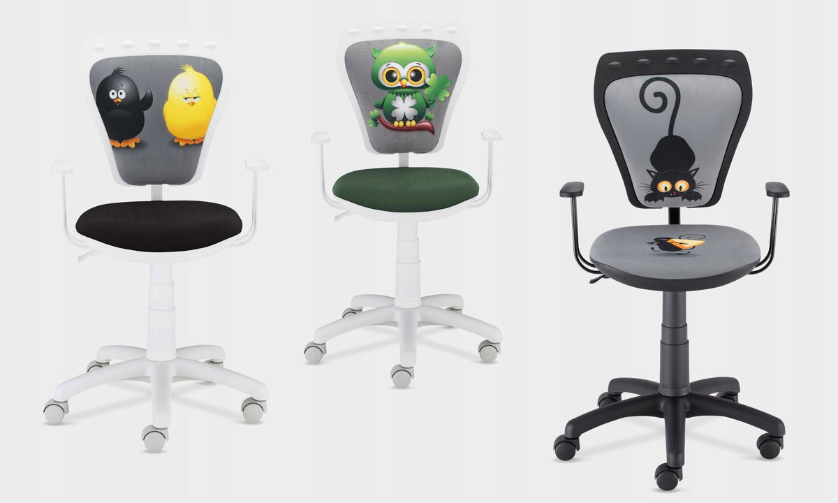 School chair FIRST GRADERS polish small Ministyle chickens Nowy Styl Furniture depth 55 cm
