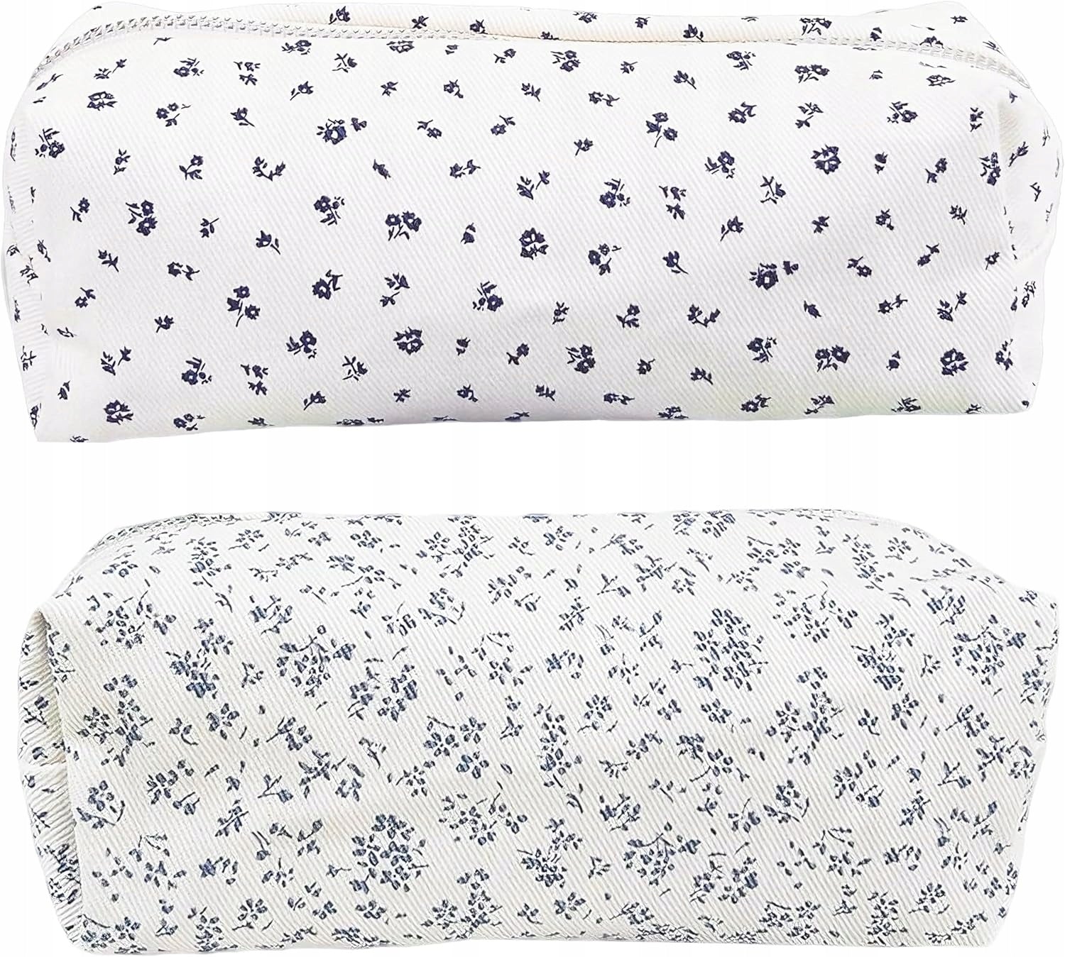 School pencil case girls fabric flowers sachet 2 pieces