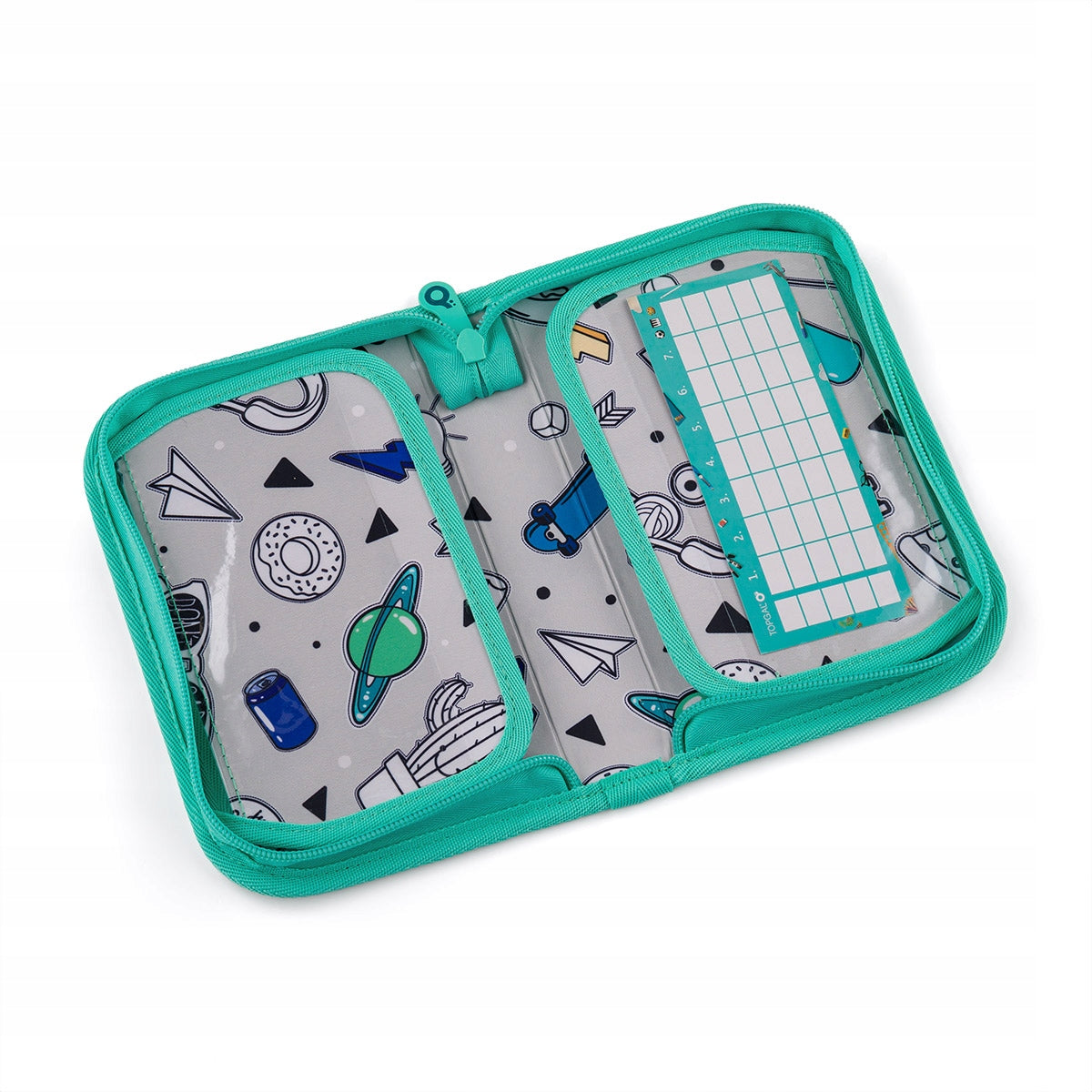 School pencil case with two wings Topgal PENN 25012 Brand Topgal