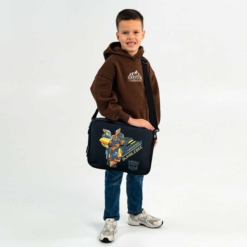 School plastic bag for boy folder with handle Transformers Kite Manufacturer code TF26-589