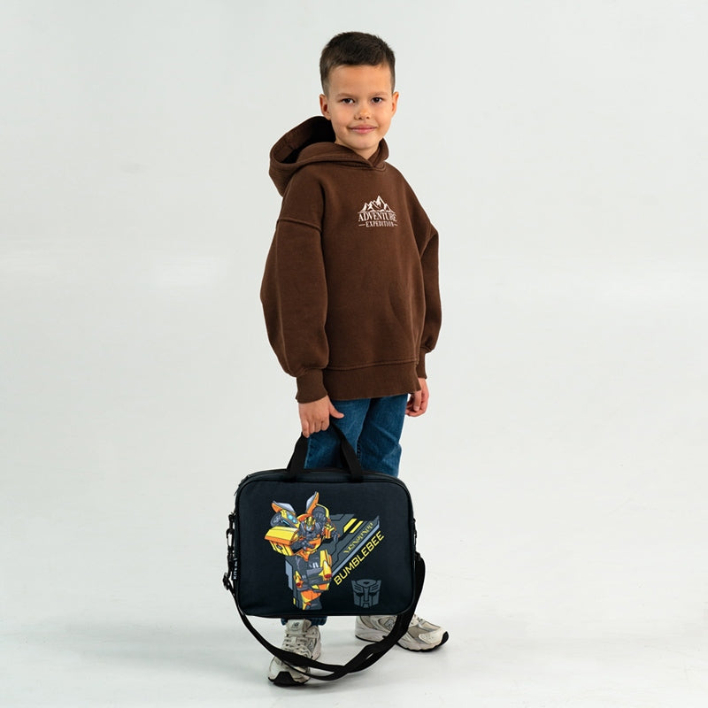 School plastic bag for boy folder with handle Transformers Kite Packaging status original