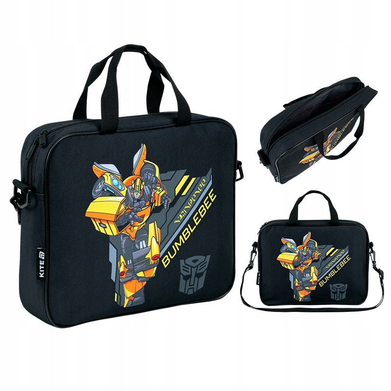 School plastic bag for boy folder with handle Transformers Kite