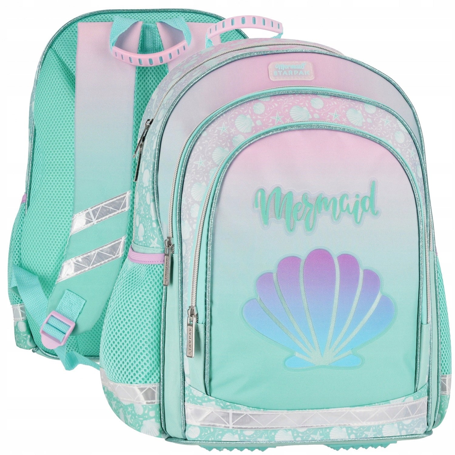 School satchel BACKPACK Shell Mermaid | Pastel | Class 1-3 EAN (GTIN) 5905523681062