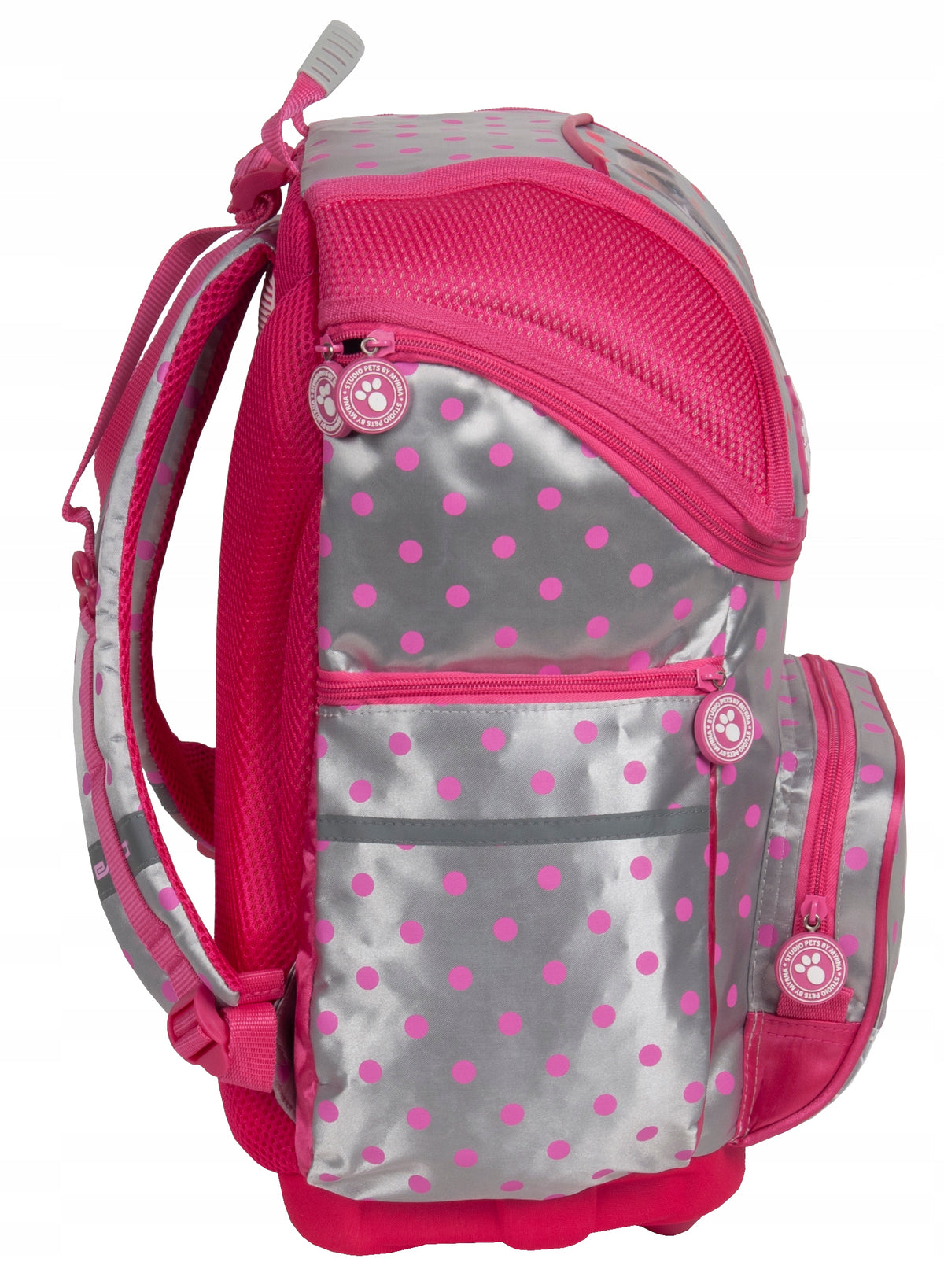 School satchel Paso Studio Pets pink with dog class 1 girls Manufacturer code PES-049
