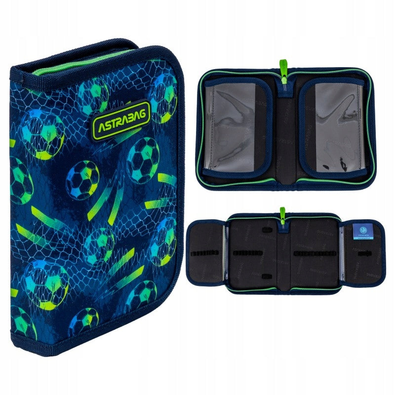 School set BACKPACK pencil case bag Football | Polish Brand Brand Astra