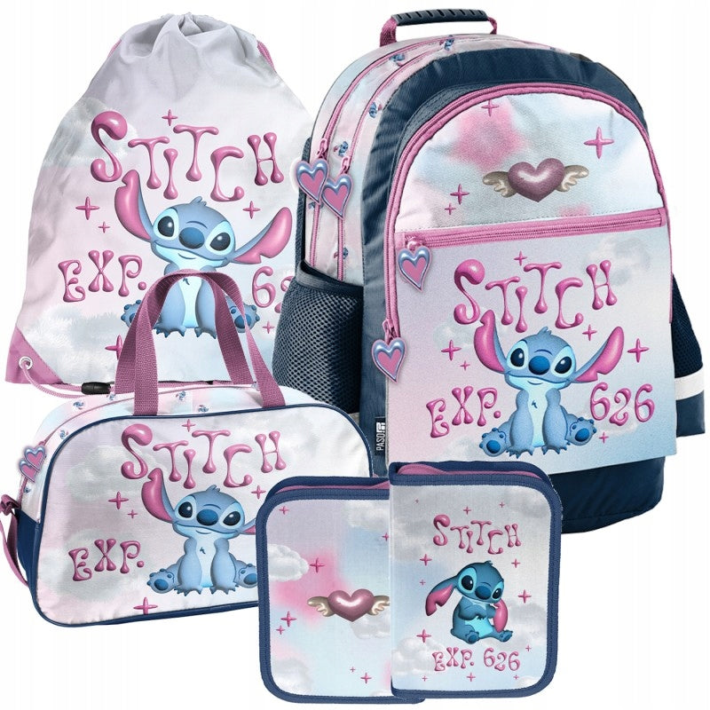 School set BACKPACK pencil case bag Lilo and Stitch EXP. 626 (DS26ZZ)