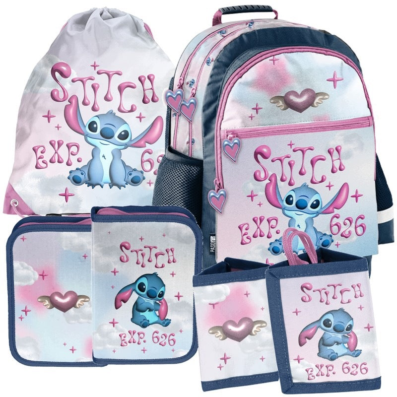 School set BACKPACK pencil case wallet Lilo and Stitch EXP. 626 (DS26ZZ)