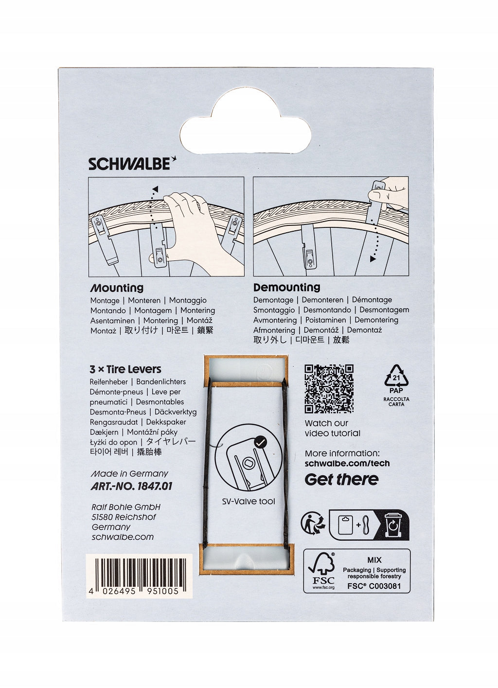 Schwalbe montpáky new sada 3 ks Brand Schwalbe