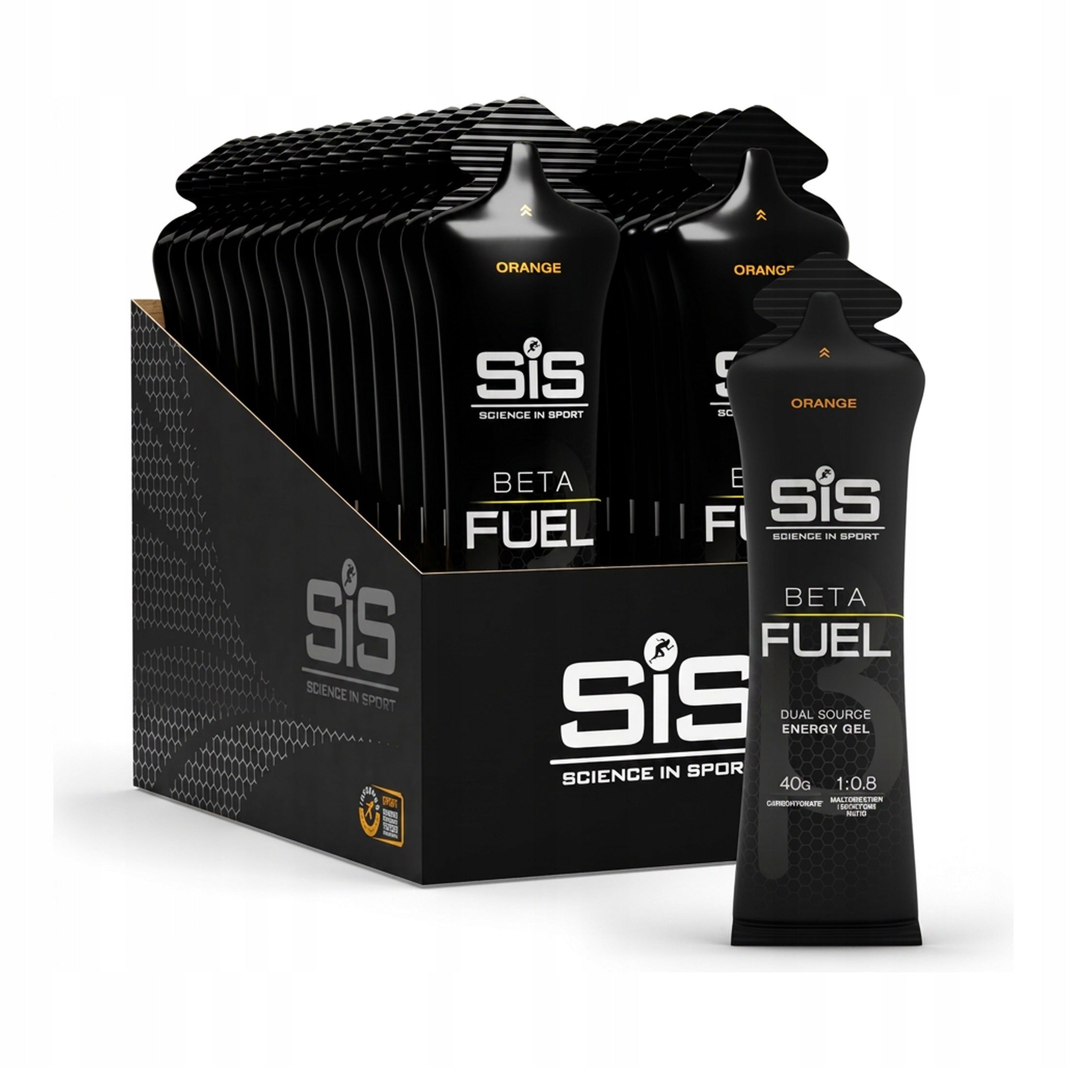 Science in Sport BETA Fuel Gel Orange 30 Pack